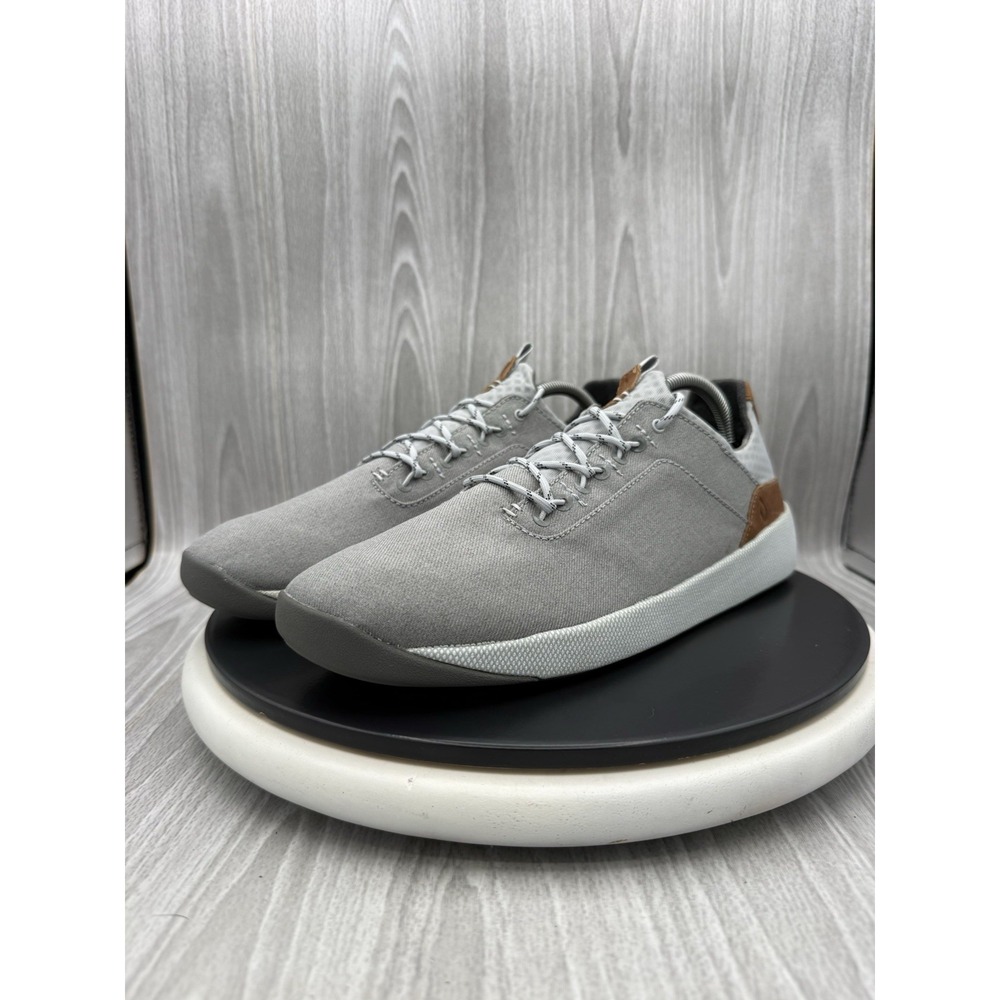 OluKai Nanea Li Mens Size 11 Pale Gray Canvas Trainers Casual Sneakers Shoes NEW